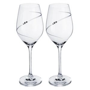 A-KRISTAL Silhouette - skleničky na víno se Swarovski® Elements | sada 2 sklenic