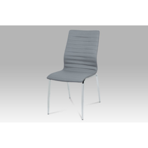 Jídelní židle koženková šedá DCL-578 GREY1
