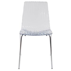 Židle Calima, polykarbon+chrom (čirá)