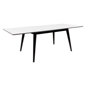 NORDIC EXPERIENCE Rozkládací jídelní stůl Verida bílá/černá 150-230 cm