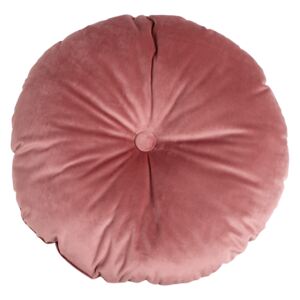 NORDIC EXPERIENCE Růžový kulatý sametový polštář Lumen