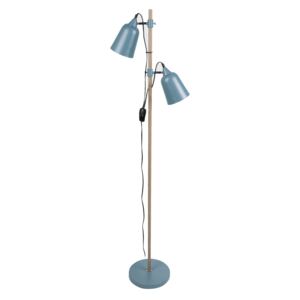 SELECT TIME Modrá kovová stojací lampa Hare II