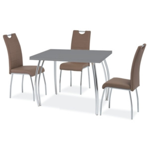 Jídelní stůl 102x64 cm v šedé barvě KN525