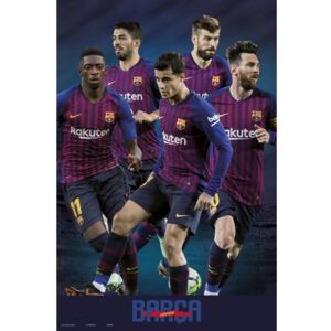 Plakát, Obraz - FC Barcelona 2018/2019 - Grupo, (61 x 91,5 cm)