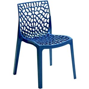 Židle Gruvyer (blu petrolio, polypropylen)