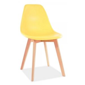 Jídelní židle Moris žlutá