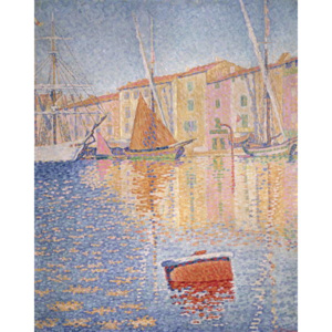 Obraz, Reprodukce - The Red Buoy, Saint Tropez, 1895, Paul Signac