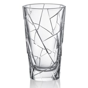 Bohemia Jihlava skleněná váza Crack 30,5 cm
