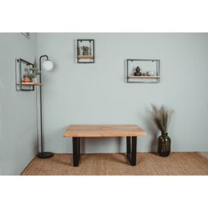 Wudboys Konferenční stolek Véčko Barva kovu: Bílá, Dřevo: Dub, Rozměr: 900x650