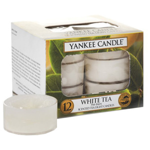 Svíčky čajové Yankee Candle Bílý čaj, 12 ks