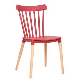 Retro židle Flora v moderním designu Barva: Červená