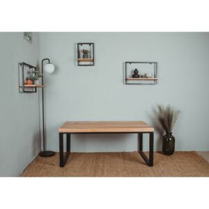 Wudboys Konferenční stůl OSTRU Barva kovu: Bílá, Dřevo: Dub, Rozměr: 1200X650