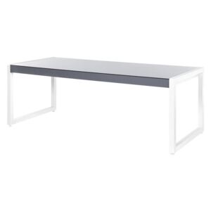 Zahradní stůl šedý / bílý 210 x 90 cm BACOLI