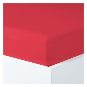 Napínací prostěradlo MAKO JERSEY s elastanem červená Velikost: 90-100x200-220 cm