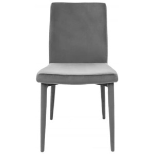 Inviro Jídelní židle ZILOMA, šedý samet