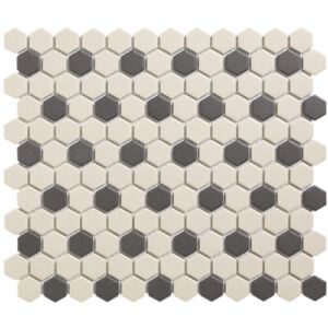 The Mosaic Factory Keramická mozaika bílá HEX 2 Mayfair 36 hexagony 2,3x2,6 (26x30) cm - LOH-Mayfair36