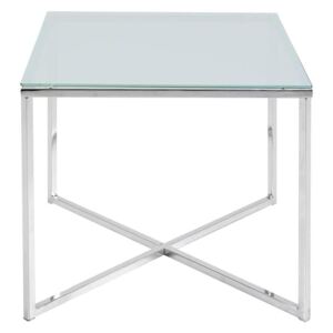 Konferenční stolek Claire 50x50 cm, sklo