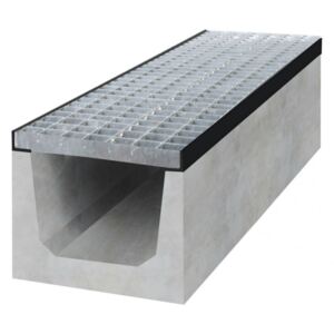 Gutta betonový žlab A15 s pozinkovanou mříží H200 500 x 250 x 200 mm