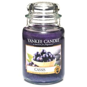 Yankee Candle - vonná svíčka Cassis (Černý rybíz) 623g (Osvěžující a povzbuzující vůně sladkého a šťavnatého černého rybízu.)