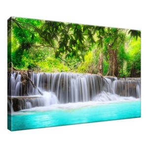 Obraz na plátně Nádherný vodopád v Thajsku 30x20cm 1417A_1T