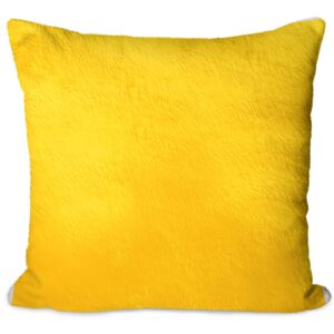 Polštář Žlutý sytý (Velikost: 40 x 40 cm, Materiál: Mikroplyš)