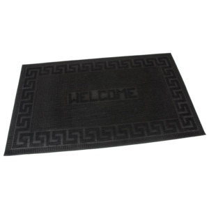 FLOMAT Gumová vstupní kartáčová rohož Welcome - Deco - 75 x 45 x 0,6 cm