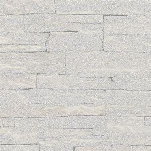 Vliesové tapety na zeď 58417, rozměr 10,05 m x 0,53 m, Brique 3D ukládané kameny šedé s výraznou strukturou, Marburg