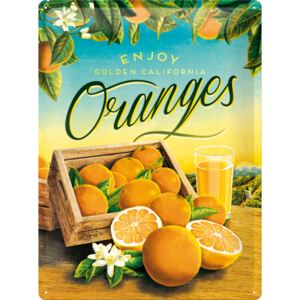 Postershop Plechová cedule - Oranges 40x30 cm