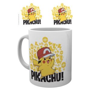 Pokémon hrnek - Ash Hat Pikachu