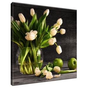 Obraz na plátně Krémové tulipány 30x30cm 1392A_1AI