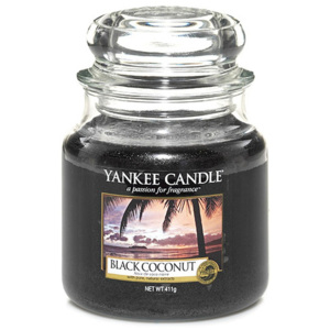 Vonná svíčka Yankee Candle Černý Kokos, doba hoření 65 - 90 hodin