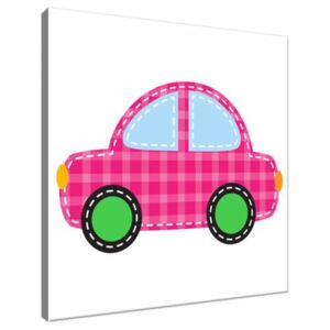 Obraz na plátně Růžové autíčko 30x30cm 2744A_1AI