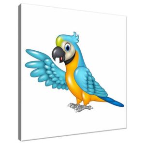 Obraz na plátně Modrý papoušek 30x30cm 2847A_1AI