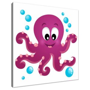 Obraz na plátně Růžová chobotnice 30x30cm 3050A_1AI