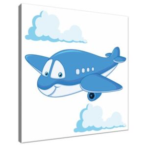 Obraz na plátně Modré letadlo 30x30cm 3100A_1AI