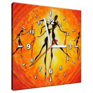 Obraz s hodinami Nádherný tanec 30x30cm ZP2402A_1AI