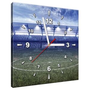 Obraz s hodinami Velký fotbalový stadion 30x30cm ZP3875A_1AI