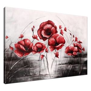 Ručně malovaný obraz Červené Vlčí máky 100x70cm RM2452A_1Z