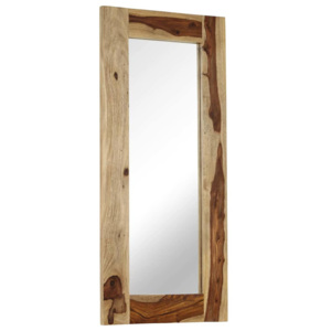Zrcadlo z masivního sheeshamového dřeva 50 x 110 cm