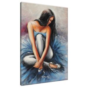 Ručně malovaný obraz Tmavovlasá baletka 70x100cm RM2736A_1AB