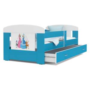 Dětská postel se šuplíkem PHILIP - 160x80 cm - modro-bílá/Frozen