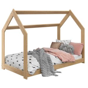 AMI nábytek Dětská postel DOMEČEK D2 80x160cm masiv borovice