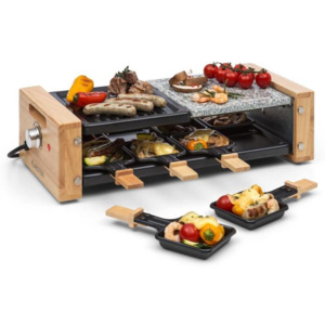 Klarstein Chateaubriand Nuovo Raclette, grilovací deska, 1200 W, hliník/kámen, 8 osob