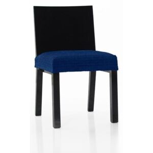 DekorTextil Potah multielastický na sedák židle Cagliari - tmavě modrý - komplet 2 ks