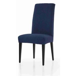 DekorTextil Potah multielastický na celou židli Cagliari - tmavě modrý - komplet 2 ks