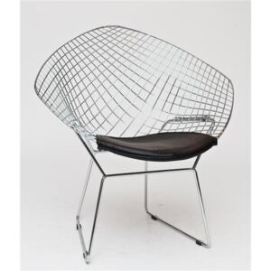 Jídelní židle HarryArm inspirovaná Diamond Armchair černá
