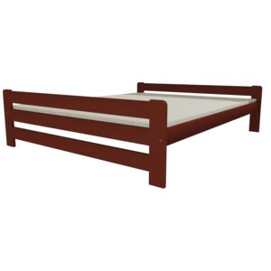 Dřevěná postel VMK 3D 90x200 borovice masiv - hnědá