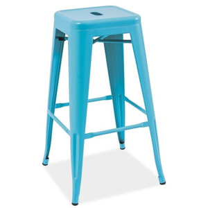 Barová židle SHORT, 76x31x31, modrá