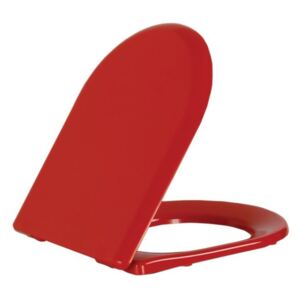 PAULA WC sedátko, Slim soft close, duroplast, červená (KC3131.K0) KC0103.03.11