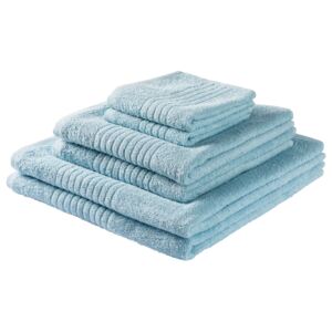 MIOMARE® Sada froté ručníků, 6 kusů (modrá)
